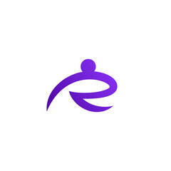 R People Logo Design. Run Logo. R Human Abstract logo