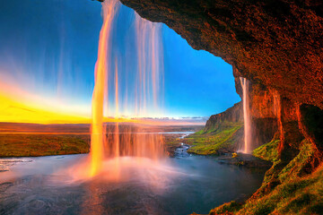Waterfall from insides art design