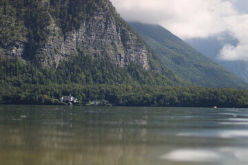 lake and mountains