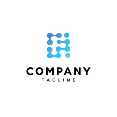 F Letter Techno Vector logo icon vector Template.