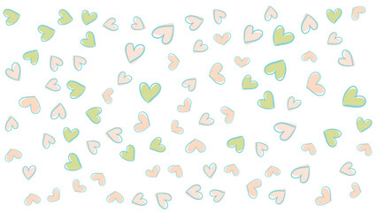 Cute love valentines pattern background
