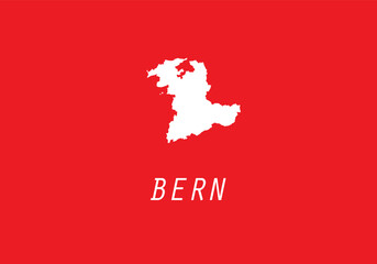 Bern map Switzerland canton region