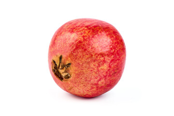 Ripe Fresh Garnet fruit, pomegranate, isolated on white background.