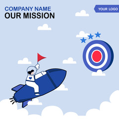 vision and mission vision mission business values company values abstract background