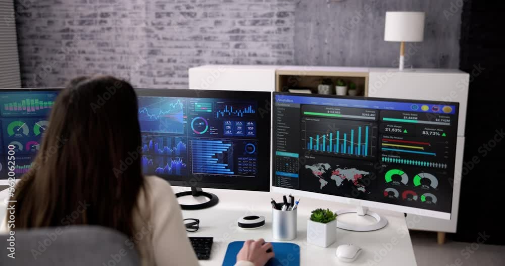 Poster kpi business analytics data dashboard