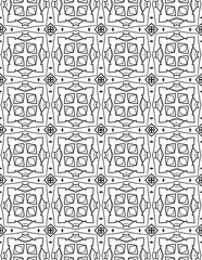Fototapeta na wymiar Black and white abstract geometric pattern
