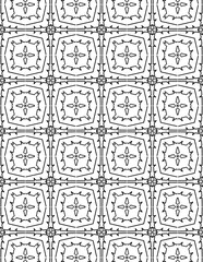 Obraz premium Black and white abstract geometric pattern