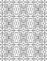 Fototapeta premium Black and white abstract geometric pattern