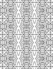 Obraz premium Black and white abstract geometric pattern