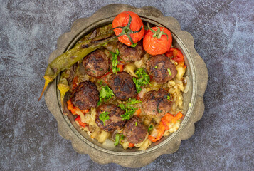 The famous dish of the Southeast Anatolian region, sogurme kebab