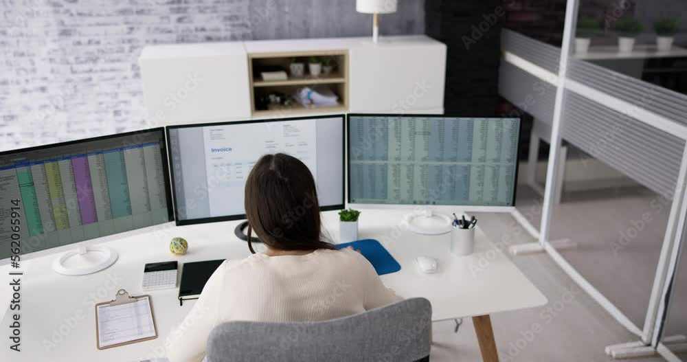 Poster using corporate invoice spreadsheet
