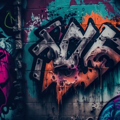 Obraz premium Graffiti on the wall