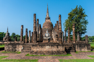 Wat Temple beautiful temple in the historical park Thailand