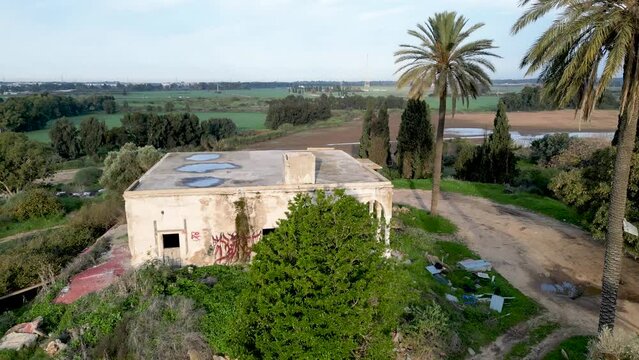 Drone 4K videos of Tel Shalaf &ndash; Tell esh Shallaf Historical site on the southern outskirts of the city of Rehovot