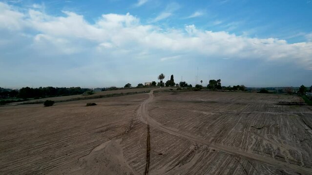 Drone 4K videos of Tel Shalaf &ndash; Tell esh Shallaf Historical site on the southern outskirts of the city of Rehovot