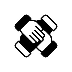 Collaboration icon in vector. Logotype