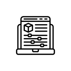 Configuration icon in vector. Logotype