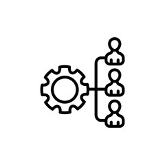 Employee Management icon in vector. Logotype
