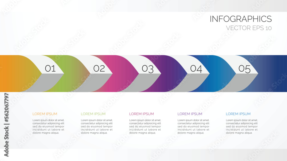 Wall mural vector element for infographic.template for diagram, graph, presentation and chart for your business