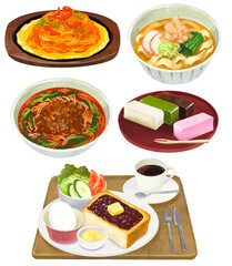 名古屋めし　イラストセット　３