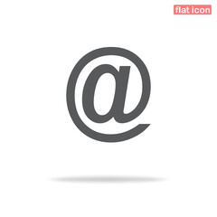 Simple email icon. Minimalism, vector illustration. Silhouette icon.
