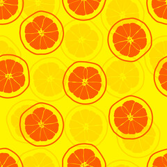Obraz premium seamless background with oranges