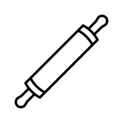 Rolling pin icon. Pictogram isolated on white background.