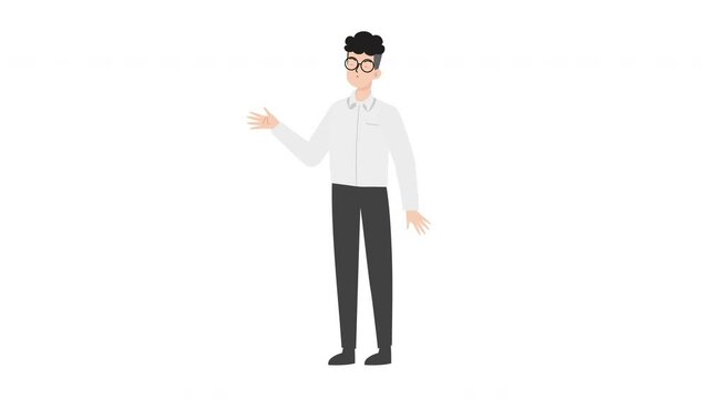 Man Presenting Gesture