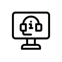 mobile store line icon