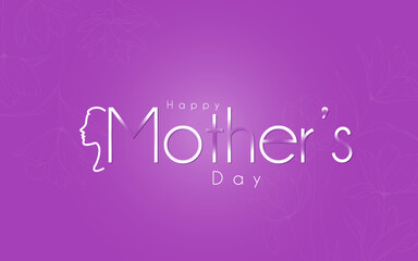 Happy mother's day vector template