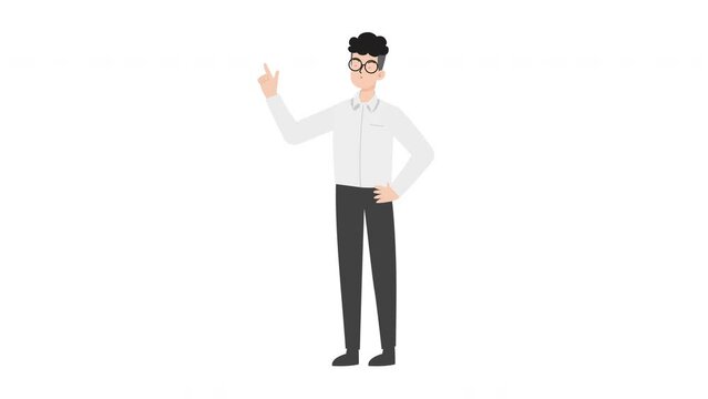 Man Presenting Gesture