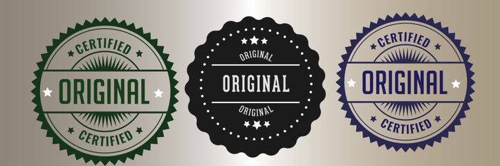 Original Badge, Authentic Badge