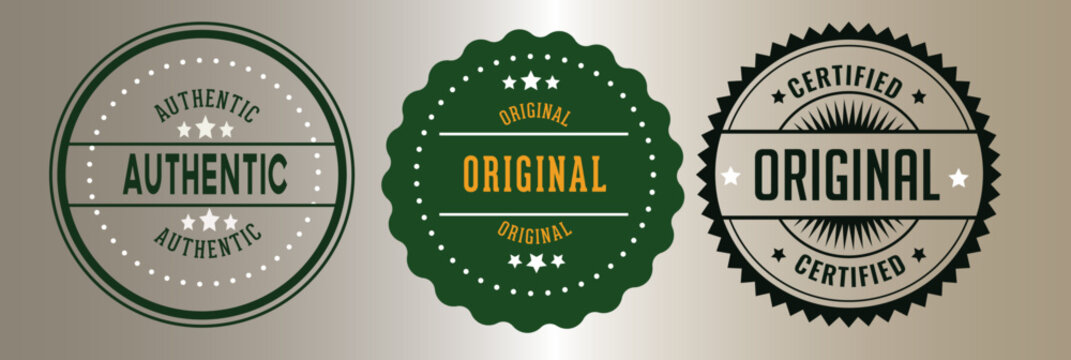 Original Badge, Authentic Badge