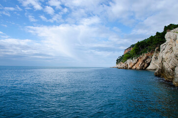 Fototapeta na wymiar Seascape with sea, rocks
