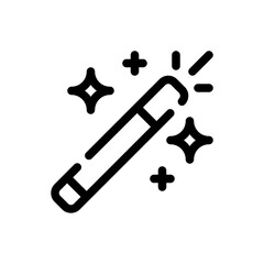 magic wand line icon