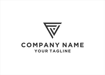 initial Letter VF Logo Design Vector