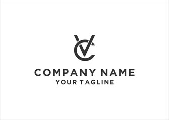 initial Letter VC Logo Design Vector	
