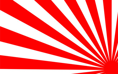 red Sunburst for the background. flag of japanese. The rising sun. vector. Retro rays background abstract vector illustration design