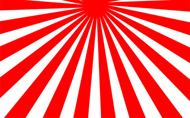 Fototapeta premium red Sunburst for the background. flag of japanese. The rising sun. vector. Retro rays background abstract vector illustration design