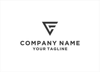 initial Letter VC Logo Design Vector	
