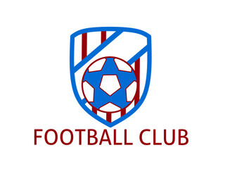 football club logo.football emblem with simple design