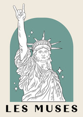 Statue of liberty vector illustration