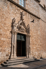 Fototapeta na wymiar Architecture in Dubrovnik Old City, Croatia