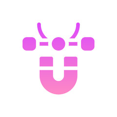 snap flat gradient icon