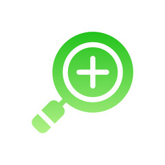 Obraz premium zoom in flat gradient icon
