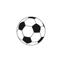 Soccer ball. Football ball. Sports equipment. Vector illustration