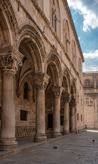 Fototapeta na wymiar Architecture in Dubrovnik Old City, Croatia