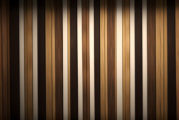 Vertical wooden stripes. Generative ai background