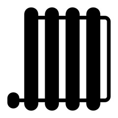 central heating glyph icon