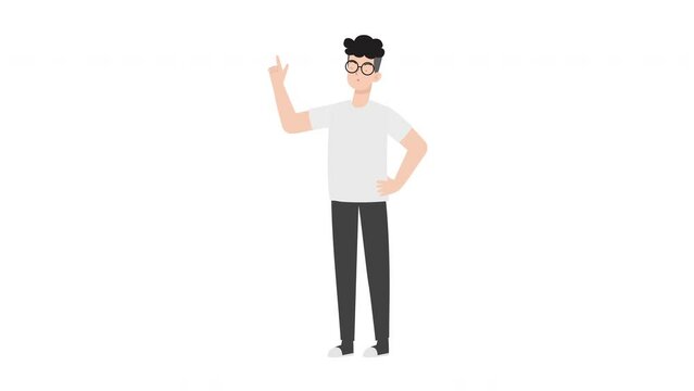 Man Presenting Gesture